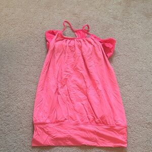 Lululemon Vibrant Pink peach tank with sport bra